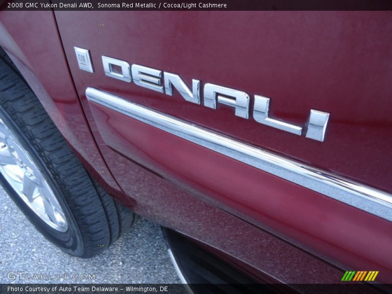Sonoma Red Metallic / Cocoa/Light Cashmere 2008 GMC Yukon Denali AWD