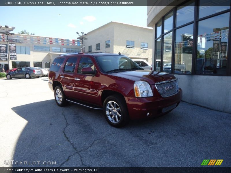 Sonoma Red Metallic / Cocoa/Light Cashmere 2008 GMC Yukon Denali AWD
