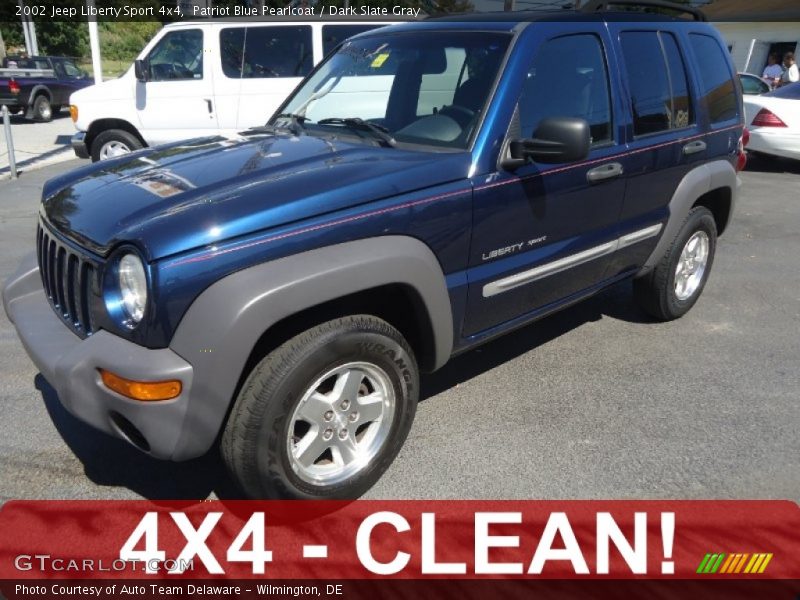 Patriot Blue Pearlcoat / Dark Slate Gray 2002 Jeep Liberty Sport 4x4