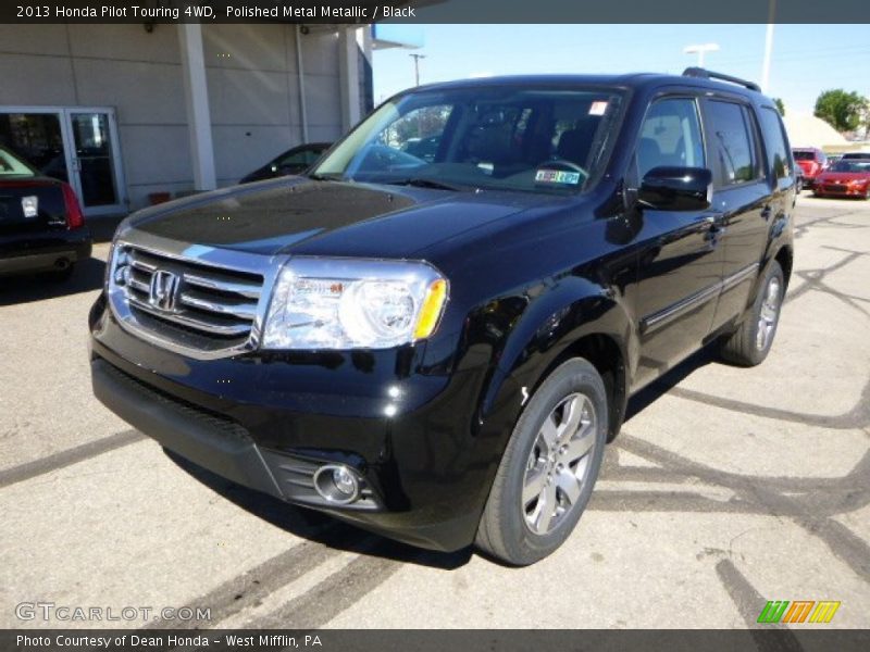 Polished Metal Metallic / Black 2013 Honda Pilot Touring 4WD