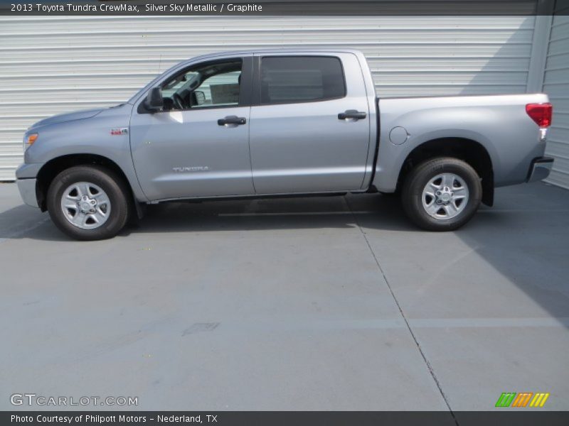 Silver Sky Metallic / Graphite 2013 Toyota Tundra CrewMax