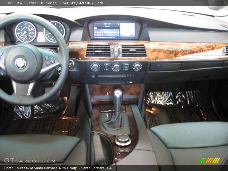 Silver Grey Metallic / Black 2007 BMW 5 Series 530i Sedan