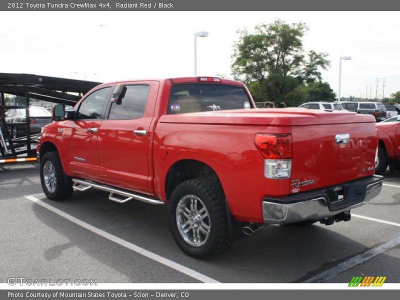 Radiant Red / Black 2012 Toyota Tundra CrewMax 4x4