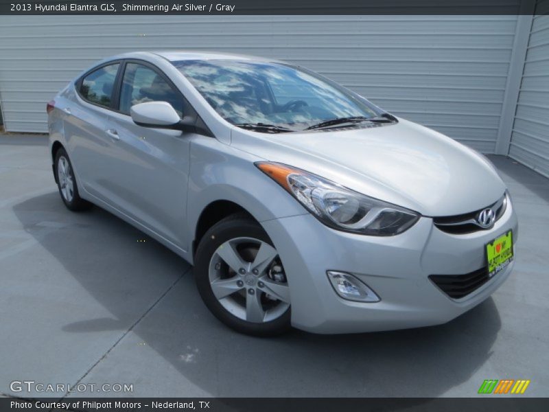 Shimmering Air Silver / Gray 2013 Hyundai Elantra GLS