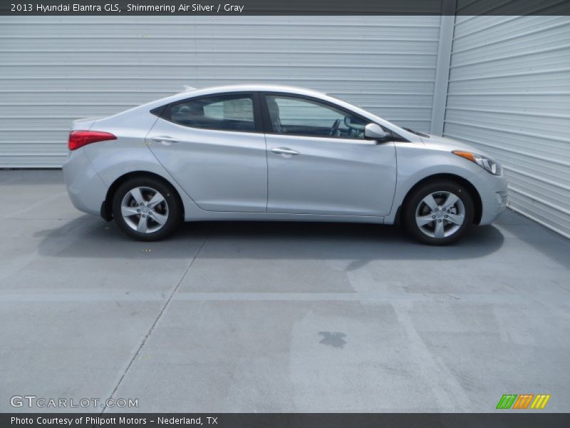 Shimmering Air Silver / Gray 2013 Hyundai Elantra GLS