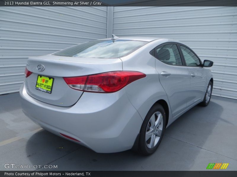 Shimmering Air Silver / Gray 2013 Hyundai Elantra GLS