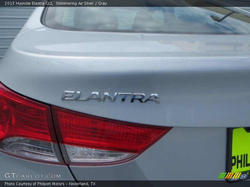 Shimmering Air Silver / Gray 2013 Hyundai Elantra GLS