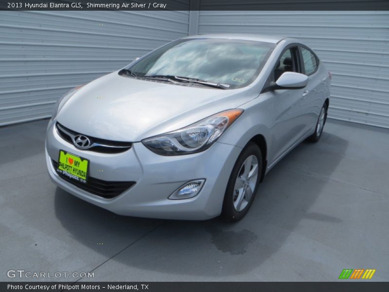 Shimmering Air Silver / Gray 2013 Hyundai Elantra GLS