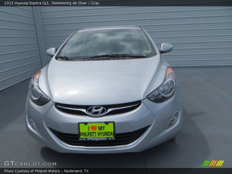 Shimmering Air Silver / Gray 2013 Hyundai Elantra GLS