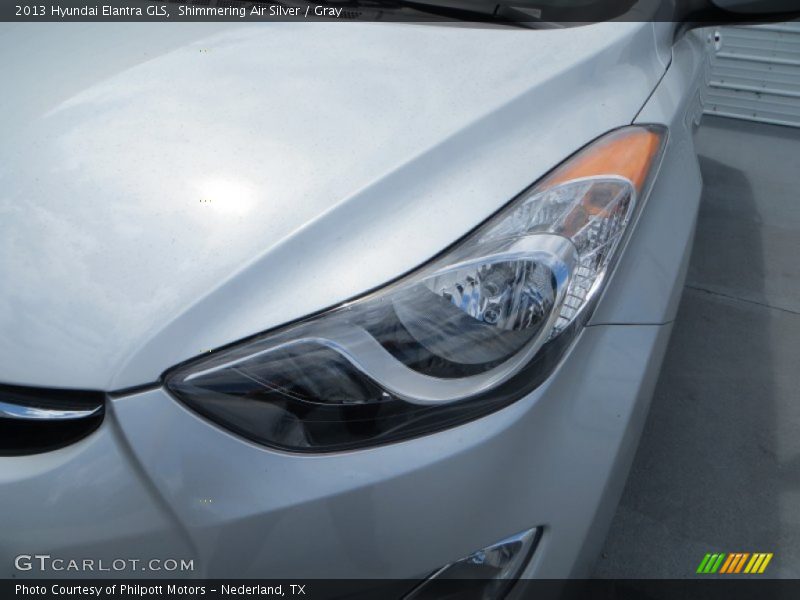 Shimmering Air Silver / Gray 2013 Hyundai Elantra GLS