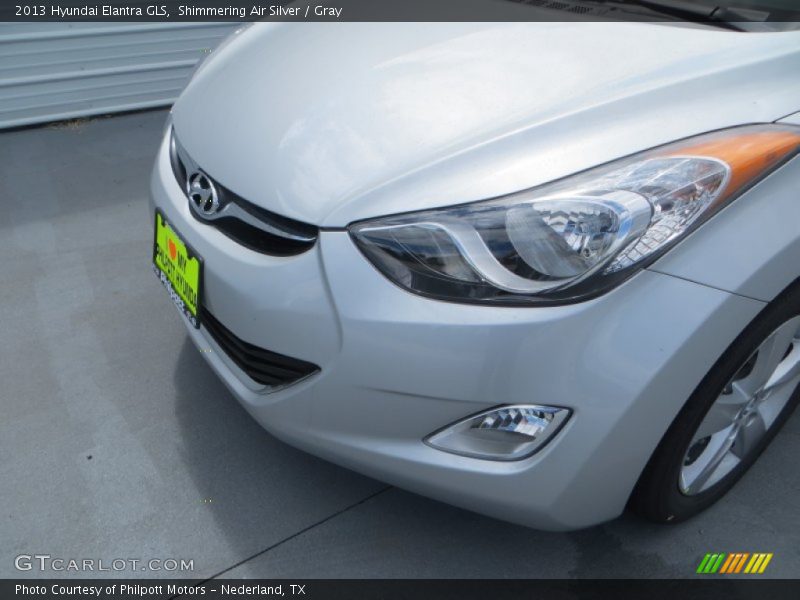 Shimmering Air Silver / Gray 2013 Hyundai Elantra GLS