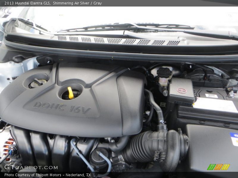 Shimmering Air Silver / Gray 2013 Hyundai Elantra GLS