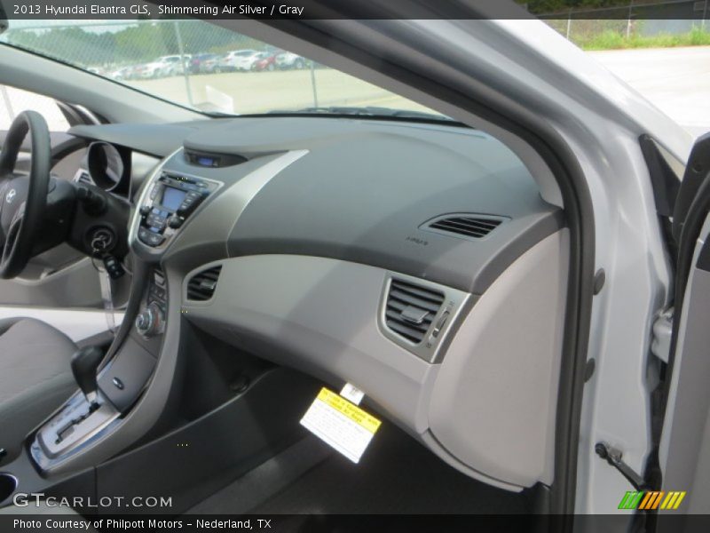 Shimmering Air Silver / Gray 2013 Hyundai Elantra GLS