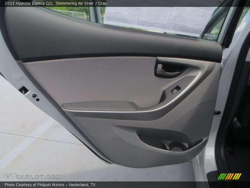 Shimmering Air Silver / Gray 2013 Hyundai Elantra GLS