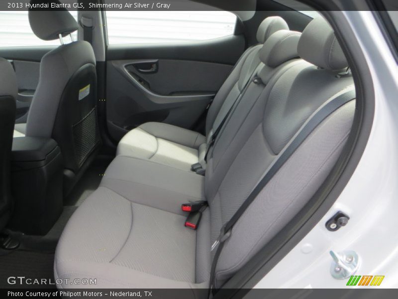 Shimmering Air Silver / Gray 2013 Hyundai Elantra GLS
