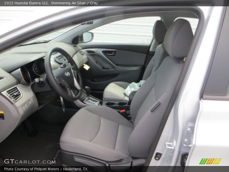 Shimmering Air Silver / Gray 2013 Hyundai Elantra GLS