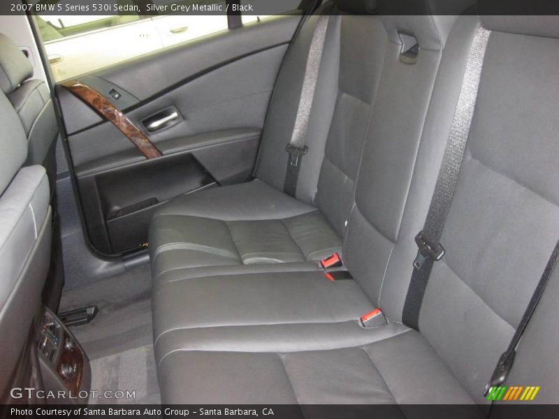 Silver Grey Metallic / Black 2007 BMW 5 Series 530i Sedan