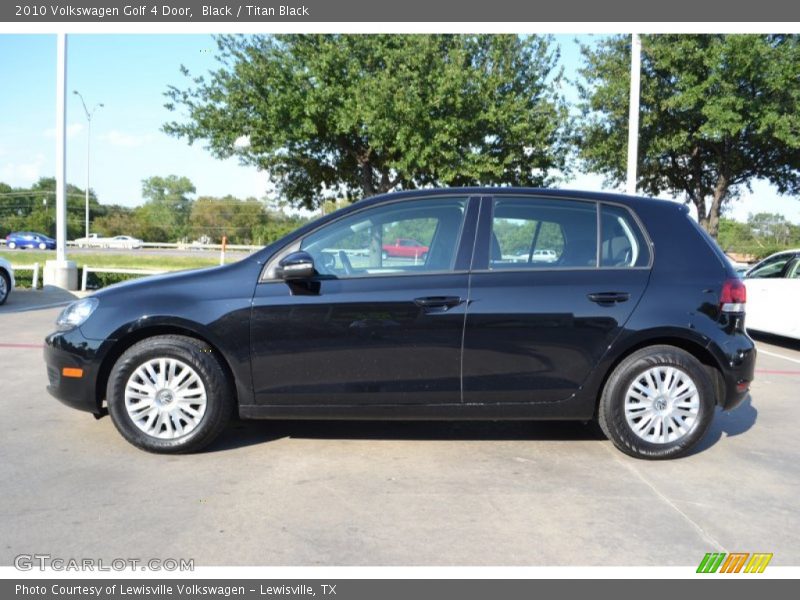 Black / Titan Black 2010 Volkswagen Golf 4 Door