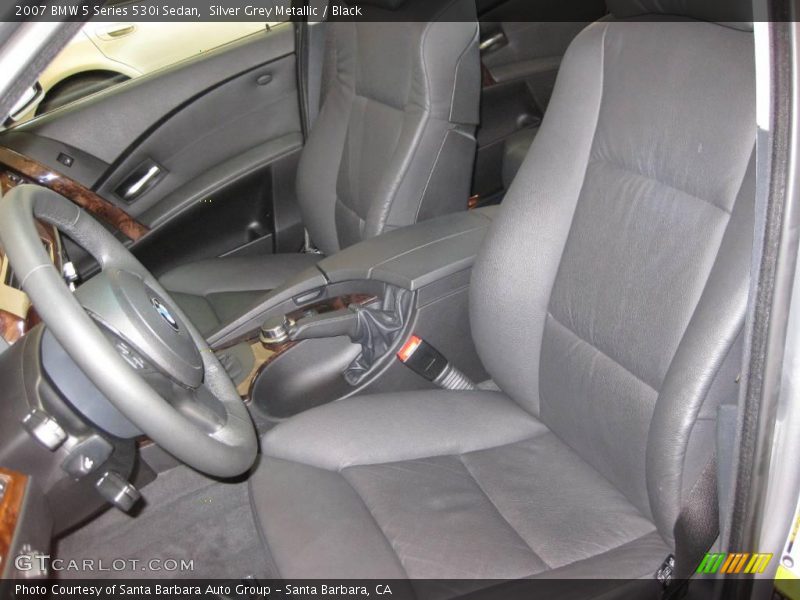 Silver Grey Metallic / Black 2007 BMW 5 Series 530i Sedan
