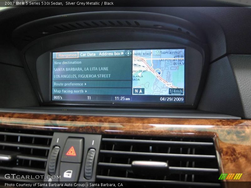 Silver Grey Metallic / Black 2007 BMW 5 Series 530i Sedan
