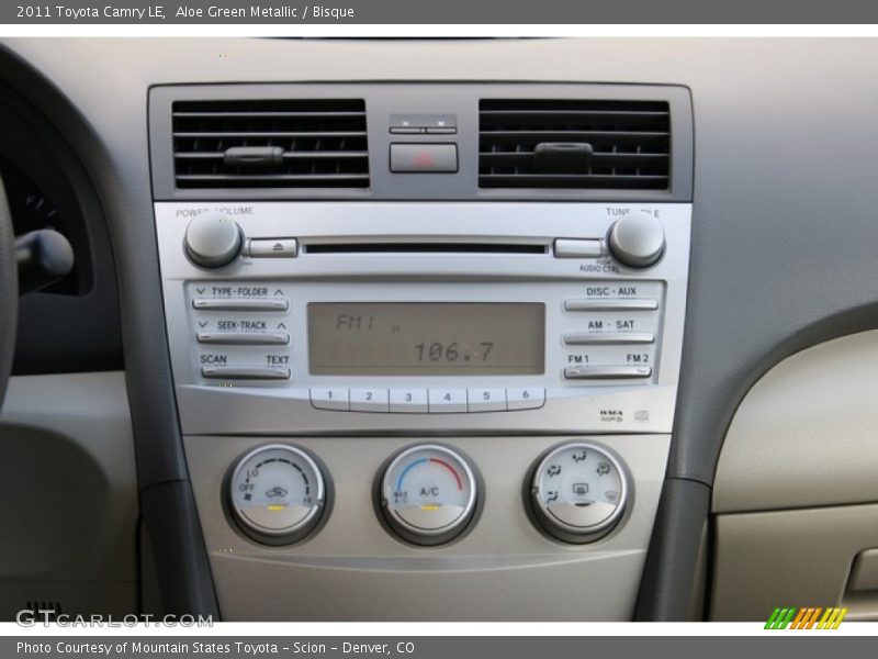 Aloe Green Metallic / Bisque 2011 Toyota Camry LE