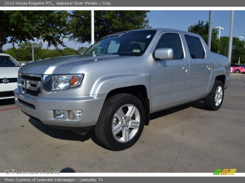 Alabaster Silver Metallic / Gray 2010 Honda Ridgeline RTL