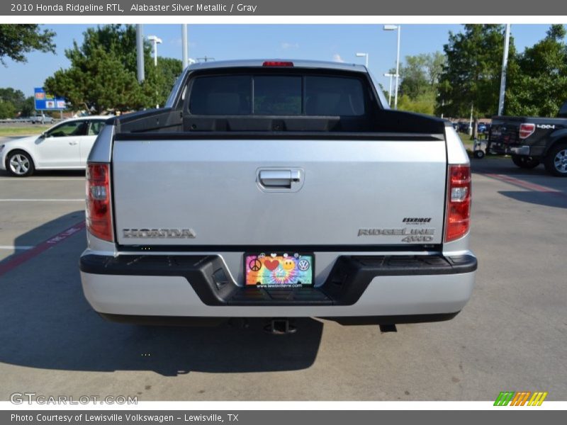 Alabaster Silver Metallic / Gray 2010 Honda Ridgeline RTL