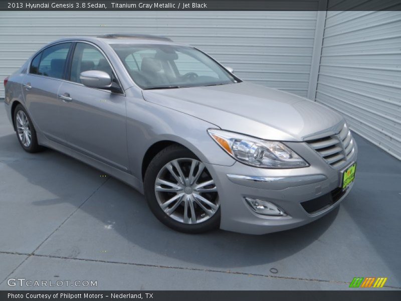 Titanium Gray Metallic / Jet Black 2013 Hyundai Genesis 3.8 Sedan
