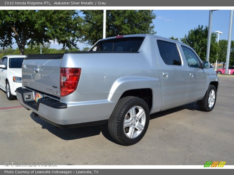 Alabaster Silver Metallic / Gray 2010 Honda Ridgeline RTL