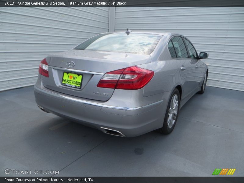 Titanium Gray Metallic / Jet Black 2013 Hyundai Genesis 3.8 Sedan
