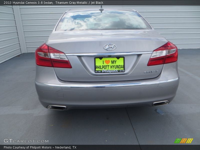 Titanium Gray Metallic / Jet Black 2013 Hyundai Genesis 3.8 Sedan