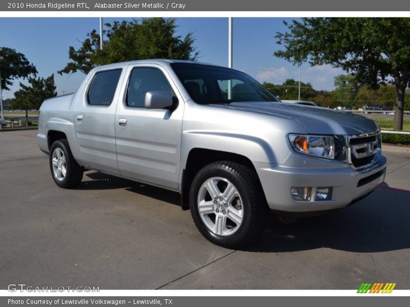 Alabaster Silver Metallic / Gray 2010 Honda Ridgeline RTL