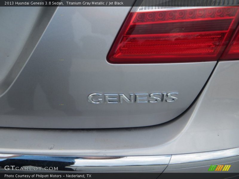 Titanium Gray Metallic / Jet Black 2013 Hyundai Genesis 3.8 Sedan