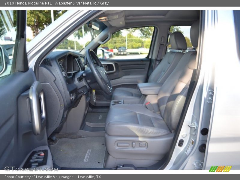Alabaster Silver Metallic / Gray 2010 Honda Ridgeline RTL