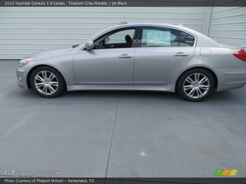 Titanium Gray Metallic / Jet Black 2013 Hyundai Genesis 3.8 Sedan