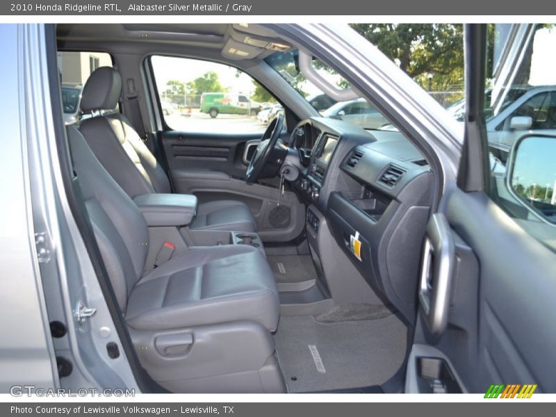 Alabaster Silver Metallic / Gray 2010 Honda Ridgeline RTL