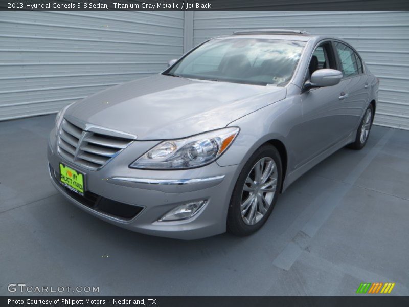 Titanium Gray Metallic / Jet Black 2013 Hyundai Genesis 3.8 Sedan