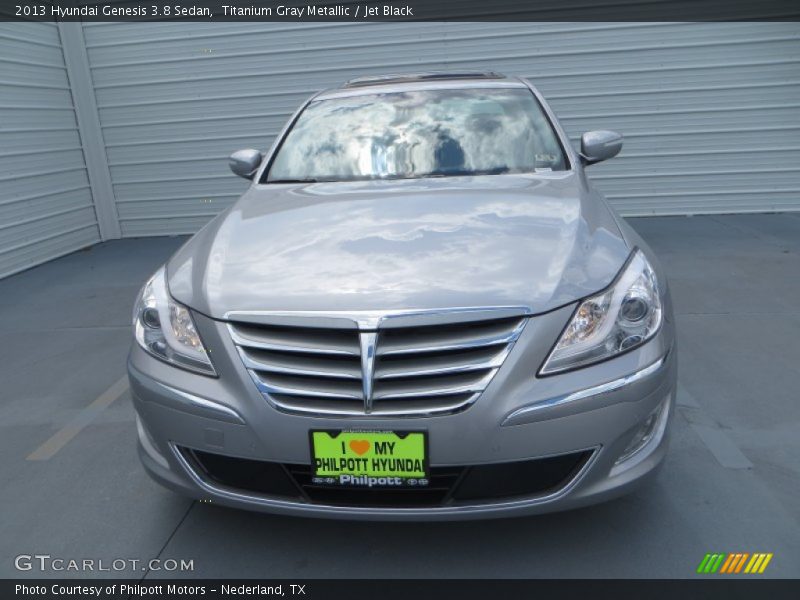 Titanium Gray Metallic / Jet Black 2013 Hyundai Genesis 3.8 Sedan
