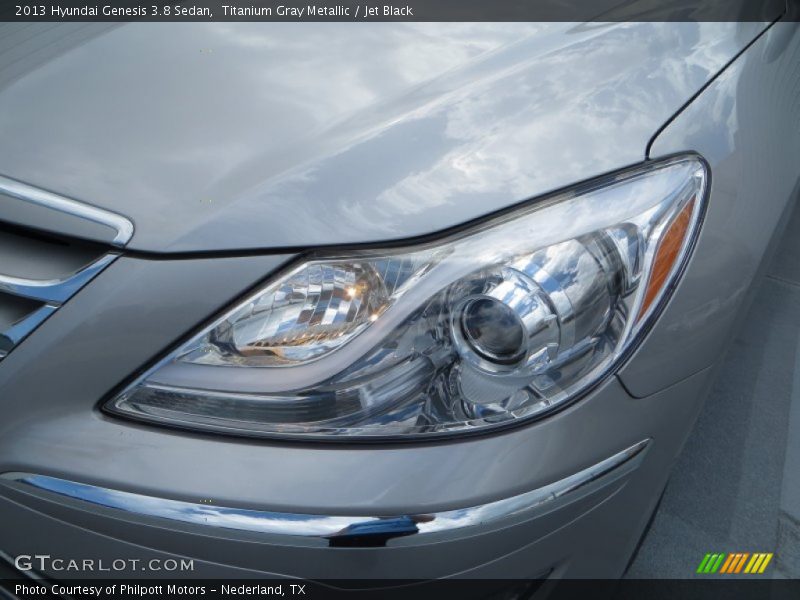 Titanium Gray Metallic / Jet Black 2013 Hyundai Genesis 3.8 Sedan