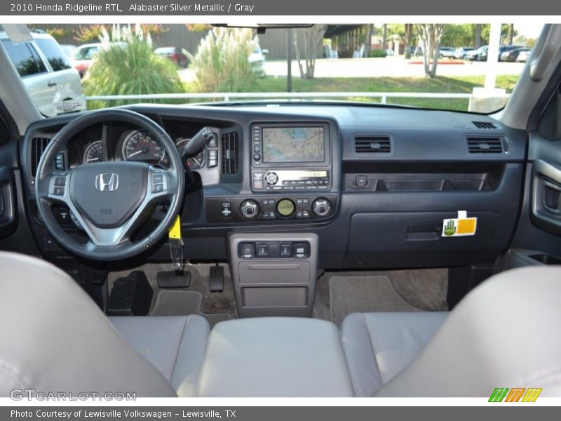 Alabaster Silver Metallic / Gray 2010 Honda Ridgeline RTL
