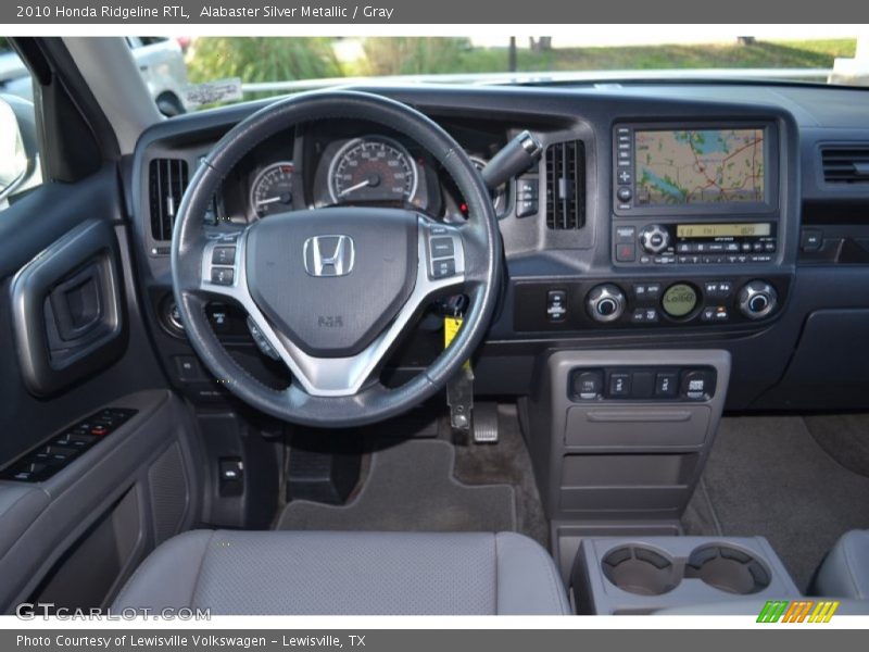 Alabaster Silver Metallic / Gray 2010 Honda Ridgeline RTL