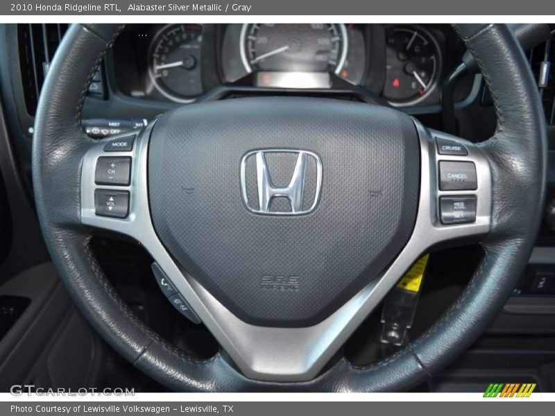 Alabaster Silver Metallic / Gray 2010 Honda Ridgeline RTL