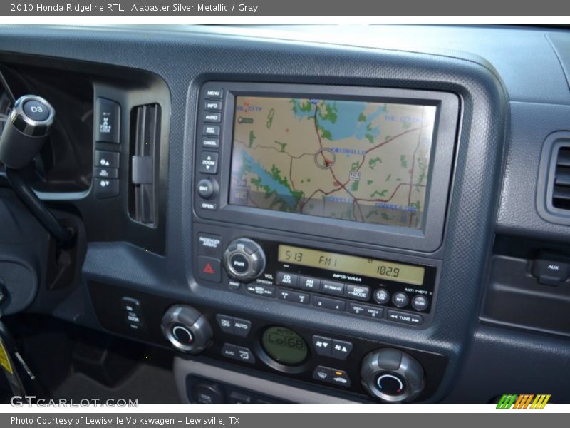 Alabaster Silver Metallic / Gray 2010 Honda Ridgeline RTL