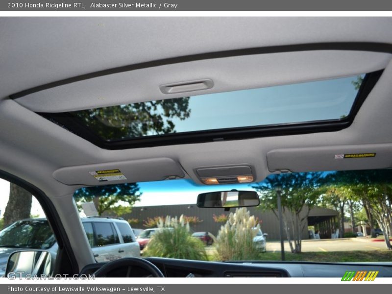 Alabaster Silver Metallic / Gray 2010 Honda Ridgeline RTL