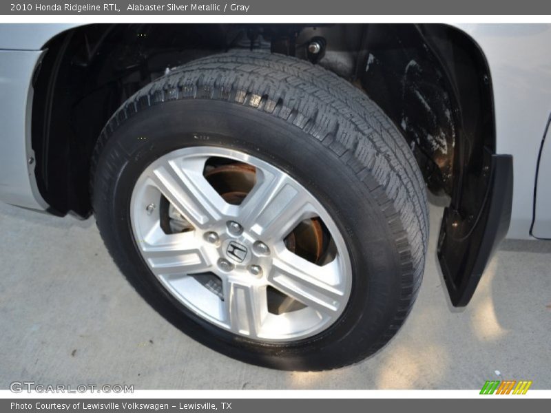 Alabaster Silver Metallic / Gray 2010 Honda Ridgeline RTL