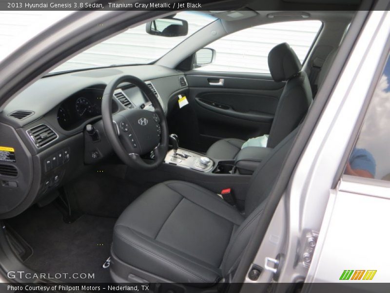 Titanium Gray Metallic / Jet Black 2013 Hyundai Genesis 3.8 Sedan