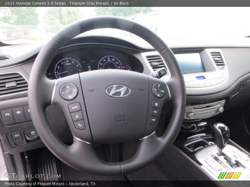 Titanium Gray Metallic / Jet Black 2013 Hyundai Genesis 3.8 Sedan