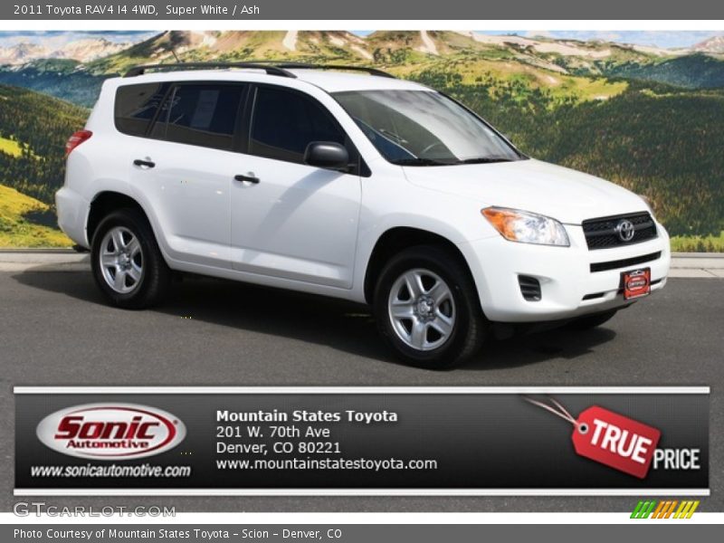 Super White / Ash 2011 Toyota RAV4 I4 4WD