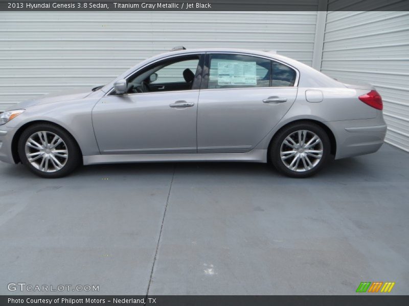 Titanium Gray Metallic / Jet Black 2013 Hyundai Genesis 3.8 Sedan