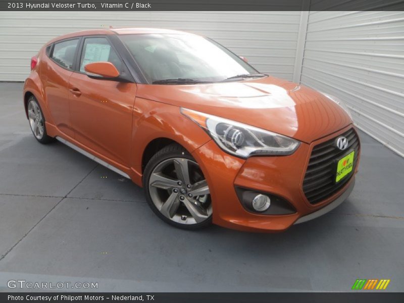 Vitamin C / Black 2013 Hyundai Veloster Turbo